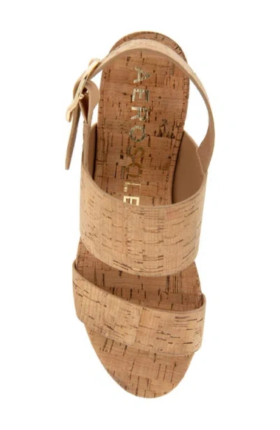 Aerosoles Wide Width Camera Platform Sandal In Neutral