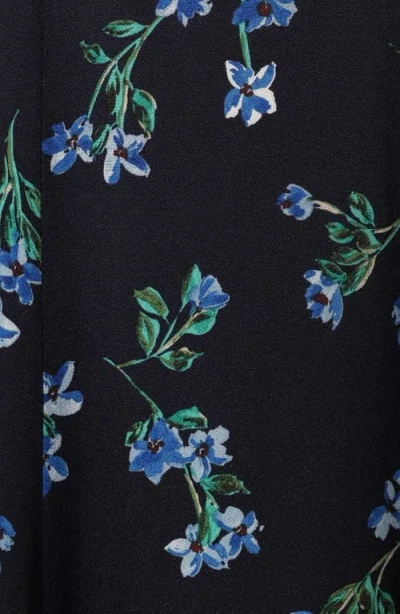 Petal And Pup Petal & Pup Hendrix Floral Print Midi Dress In Blue
