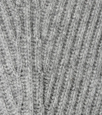 Shop Acne Studios Deborah Wool Sweater In Dark Grey Melaege