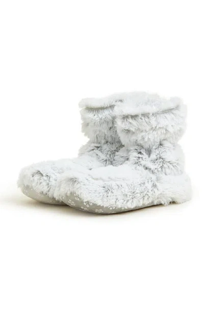 Warmies Marshmallow Plush Booties In Marshmallow Gray