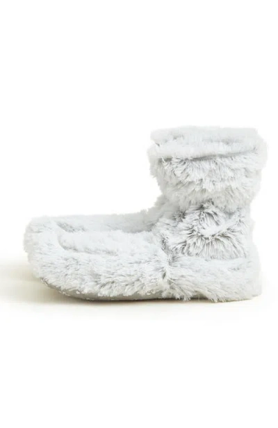 Warmies Marshmallow Plush Booties In Marshmallow Gray