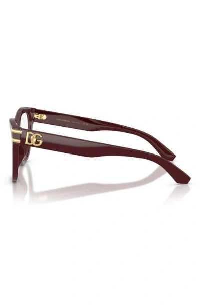 Dolce & Gabbana Eyewear Eyeglasses In Bordeaux