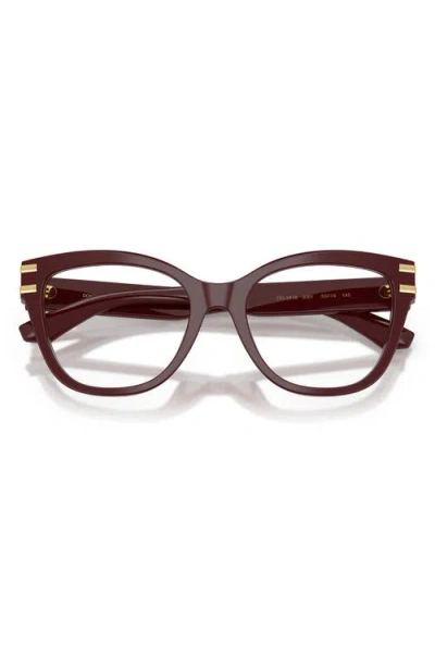 Dolce & Gabbana Eyewear Eyeglasses In Bordeaux
