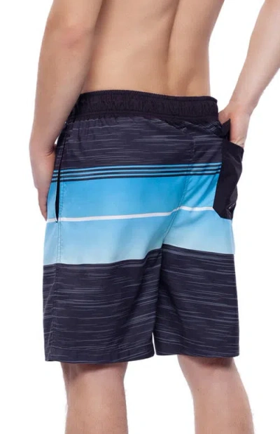 Rokka&rolla All-day Comfort Mesh-lined Swim Trunks In Blue