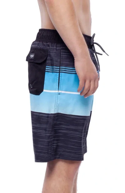 Rokka&rolla All-day Comfort Mesh-lined Swim Trunks In Blue