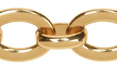 Chloé Script Logo Chain Belt In Gold