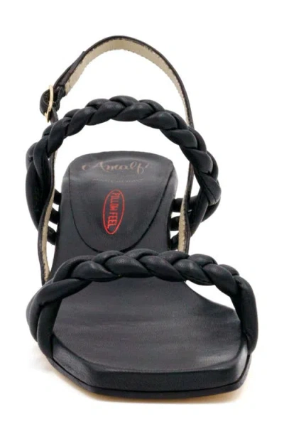 Amalfi By Rangoni Milena Slingback Sandal In Black Parmasoft