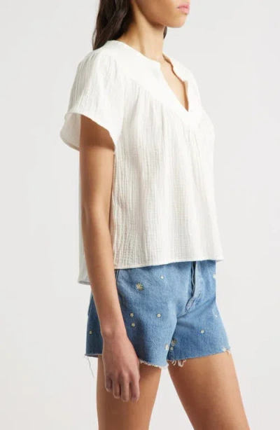 Rails Mesa Flower Embroidered High Waist Cutoff Denim Shorts In Indigo Floral