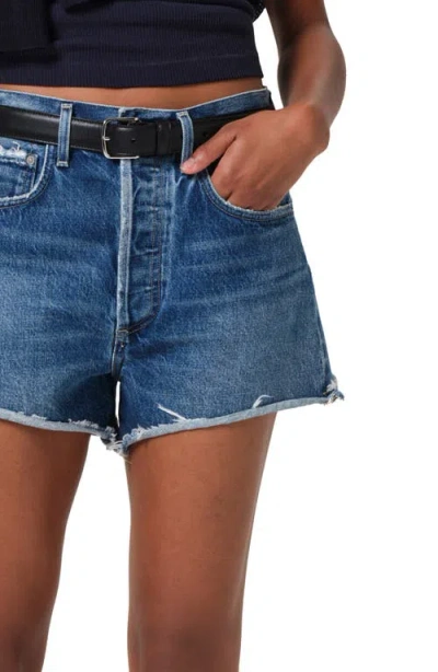 Citizen Of Humanity Marlow Vintage Short In Amaretto In Blue