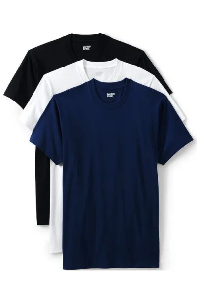 Lands' End Crewneck Undershirt 3 Pack In Multi