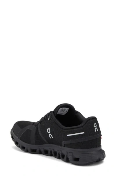 On Breathable Mesh Sneakers With Distinctive Segmented Sole In Black/black