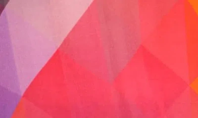 Apny Print Smocked Cuff Top In Purple Multi