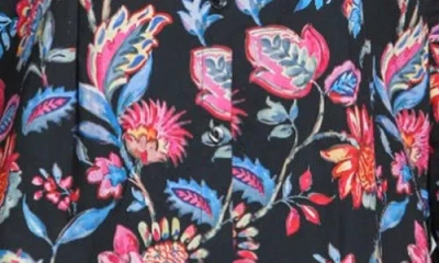 Apny Classic Button-up Shirt In Pink Blue Multi In Black