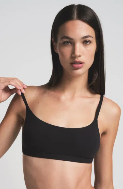 Skims Fits Everybody Scoop Neck Bralette In Black