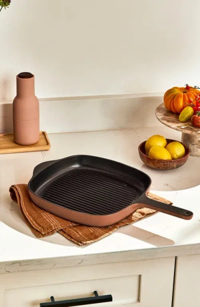 Caraway 10.5-inch Enameled Cast Iron Grill Pan In Gray
