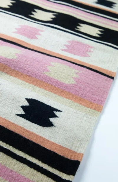 Archive New York Zapotec Multi Handwoven Flatweave Wool Rug In Pink