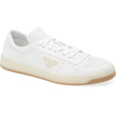 Prada Leather Sneakers In Nude