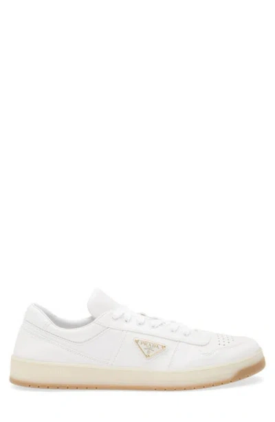 Prada Leather Sneakers In Nude
