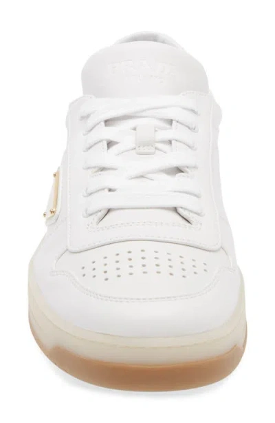 Prada Leather Sneakers In Nude