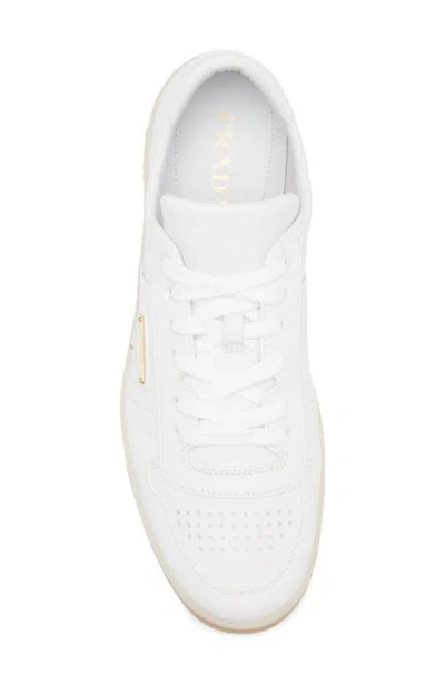 Prada Leather Sneakers In Nude