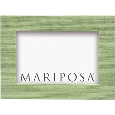 Mariposa Faux Grasscloth Picture Frame In Green