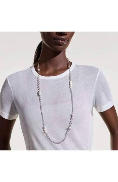 John Hardy Surf Silver Link Necklace In Sterling Silver