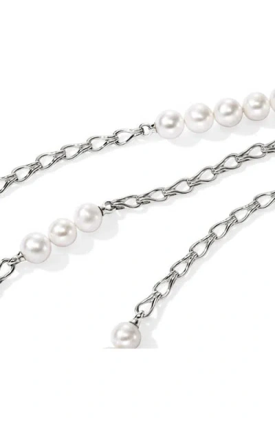 John Hardy Surf Silver Link Necklace In Sterling Silver