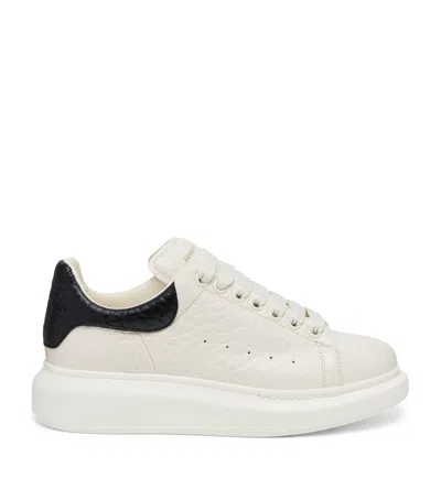 Alexander Mcqueen Oversized Sneakers In White And Beige Calfskin  In White