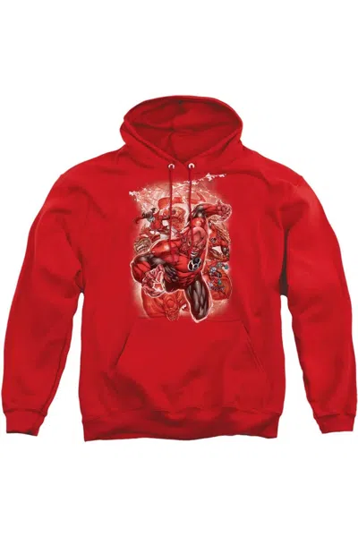 Gildan Green Lantern Red Lanterns #1 Adult Pull Over Hoodie / Hooded Sweatshirt In Red