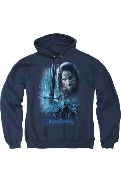 Gildan Lord Of The Rings King In The Making Adult Pull Over Hoodie / Hooded Sweatshirt In Blue