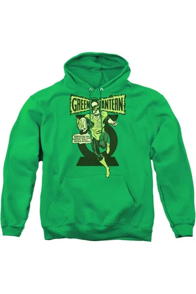 Gildan Green Lantern Retro Oath Adult Pull Over Hoodie / Hooded Sweatshirt In Green