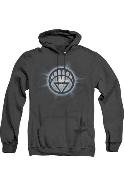 Gildan Green Lantern White Glow Adult Heather Hoodie / Hooded Sweatshirt In Black