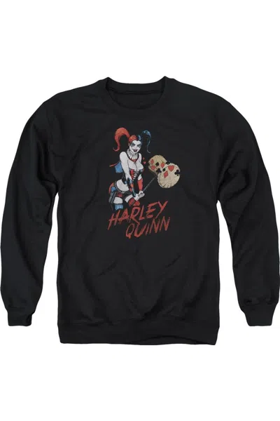 Gildan Justice League Of America Harley Hammer Adult Crewneck Sweatshirt In Black