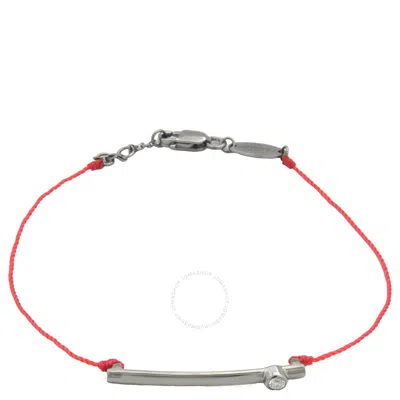 Redline Tube 0.05ct Round Diamond String Bracelet