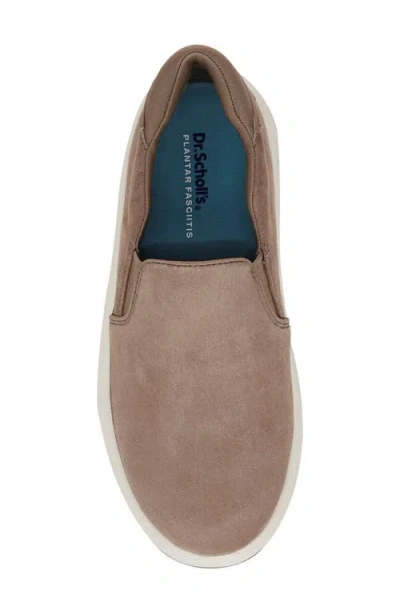 Dr. Scholl's Women's Feel Well Plantar Fasciitis Slip On Sneakers In Taupe