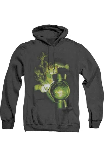Gildan Green Lantern Lantern Light Adult Heather Hoodie / Hooded Sweatshirt In Black