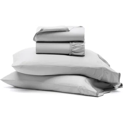 Boll & Branch Signature Curved Edge Organic Cotton Sheet Set In Sky/shore