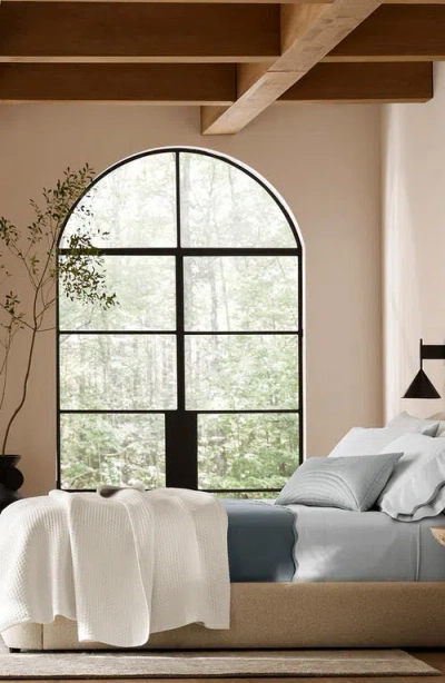 Boll & Branch Signature Curved Edge Organic Cotton Sheet Set In Sky/shore