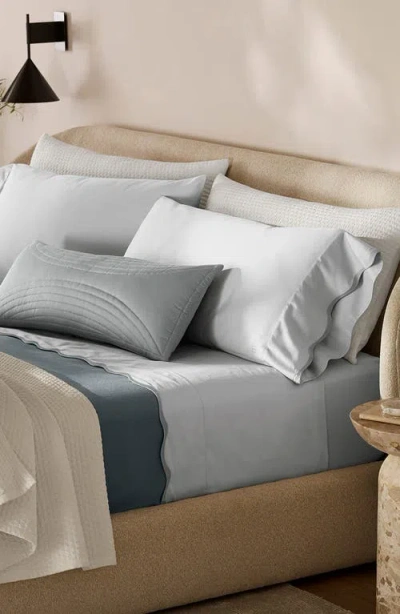 Boll & Branch Signature Curved Edge Organic Cotton Sheet Set In Sky/shore