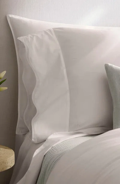 Boll & Branch Signature Curved Edge Organic Cotton Sheet Set In White/white