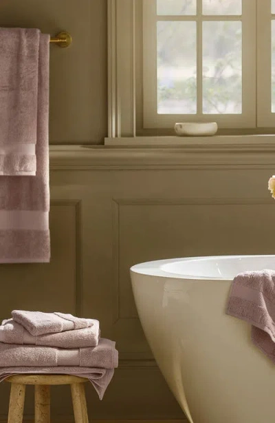 Boll & Branch Plush Bath Towel Set In Dusty Rose