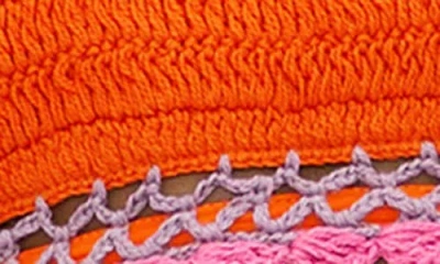 Beach Riot Elliot Crochet Bikini Top In Technicolor Rays