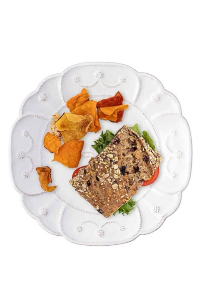 Juliska Jardins Du Monde Set Of 4 Dessert Plates In Whitewash