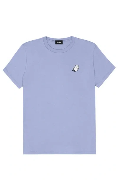 Dalix Ghost Womens Relaxed Tee In Lavender Blue