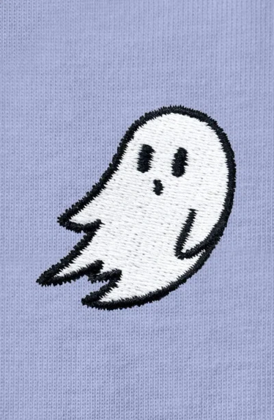 Dalix Ghost Womens Relaxed Tee In Lavender Blue