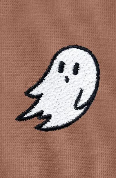 Dalix Ghost Womens Relaxed Tee In Chestnut