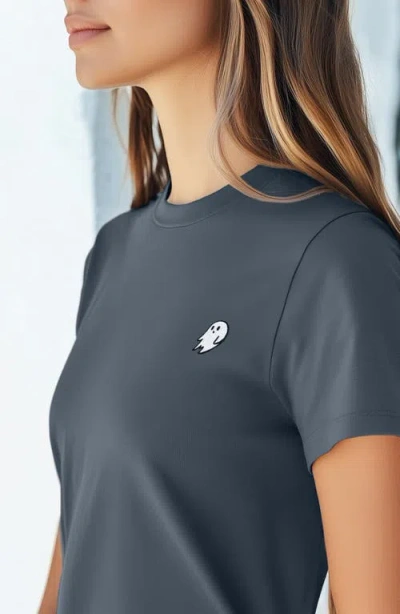 Dalix Ghost Womens Relaxed Tee In Vintage Navy