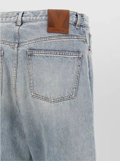 Valentino Stitched Belt Loops Straight Five-pocket Trousers