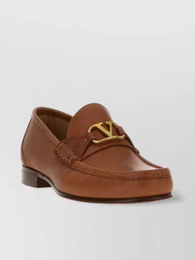 Valentino Garavani Vlogo Signature Loafer In Brown