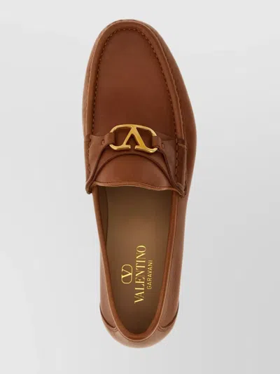 Valentino Garavani Vlogo Signature Loafer In Brown